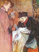 Henri de toulouse-lautrec Laundryman at the brothel oil painting artist